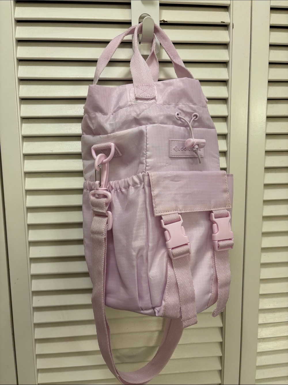 Pink Blogilates Water Bottle Sling
